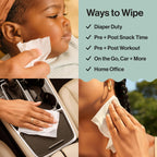 The Honest Company Hypoallergenic Multi-Use Baby Wipes for Sensitive Baby Skin, Pattern Play, 10 Count