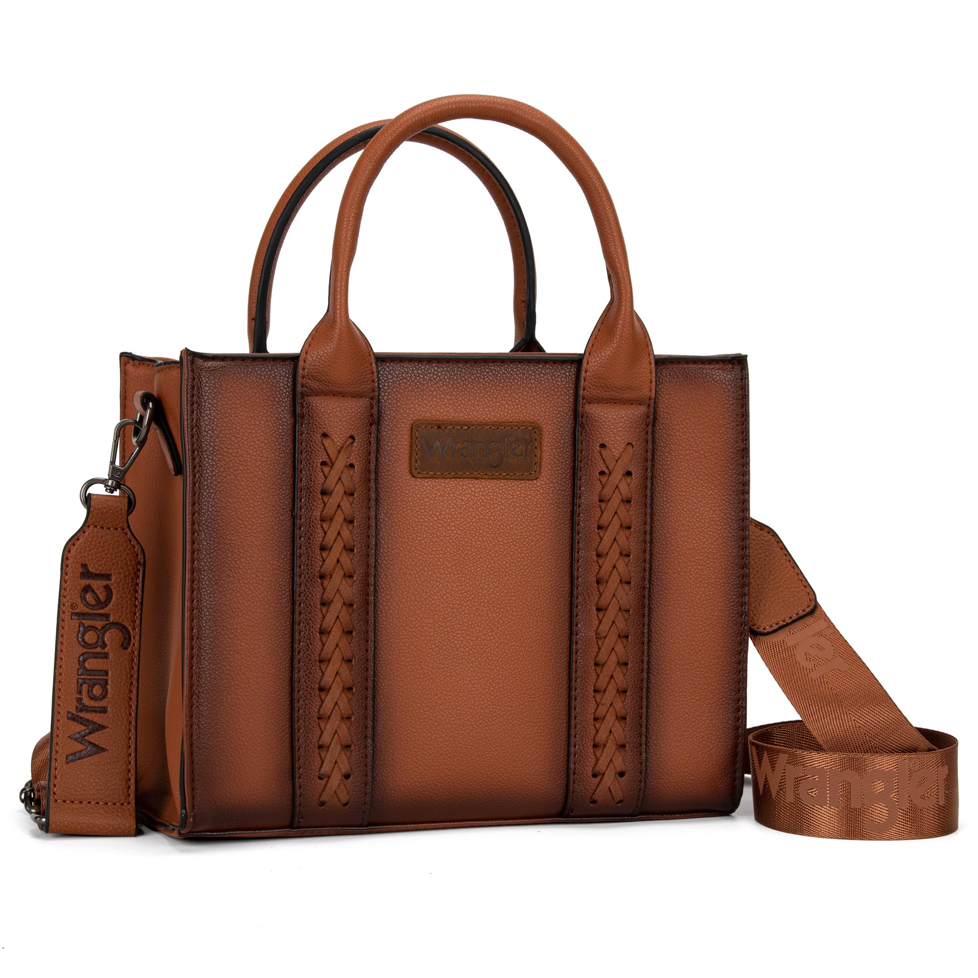 Western Chic Wrangler Tote: Vegan Leather, Versatile Strap