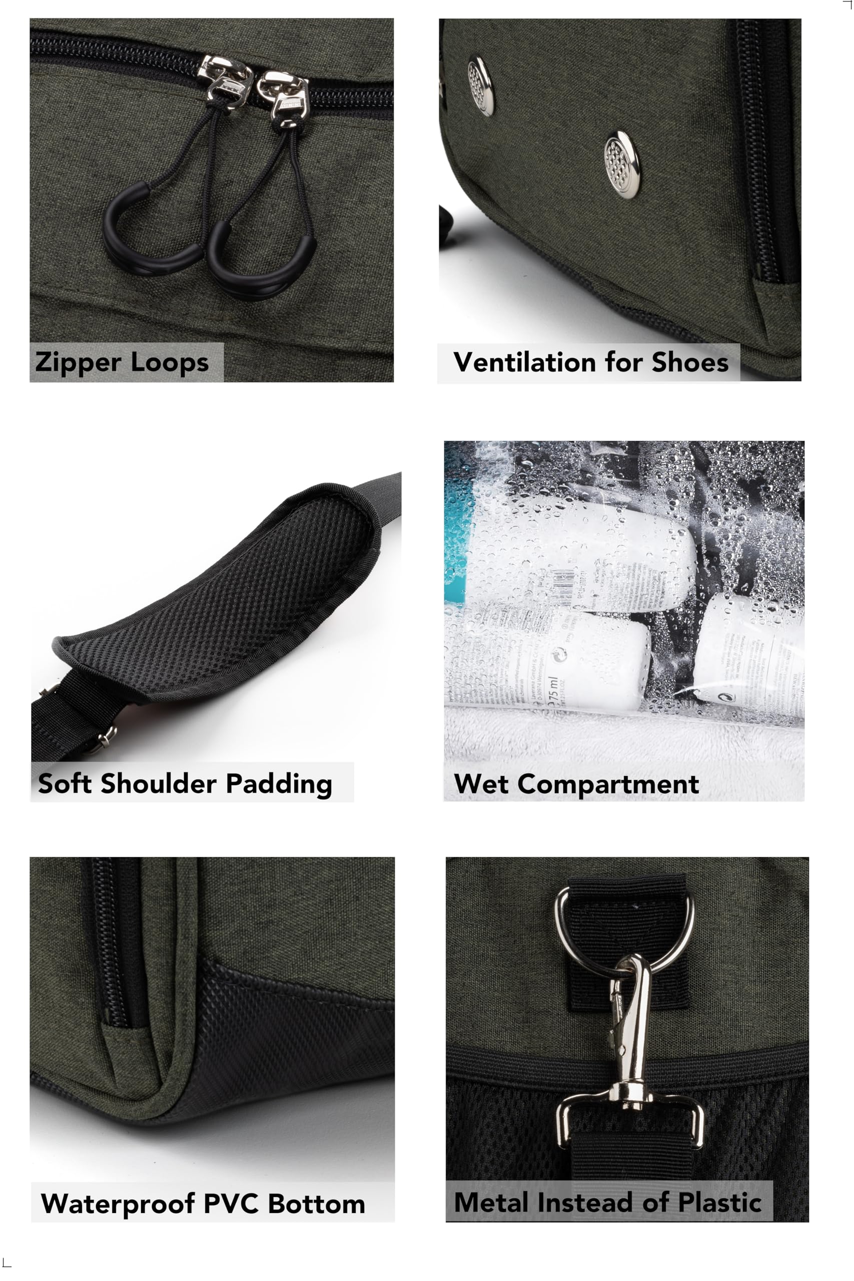 Fitgriff® Gym Bag with Shoe & Wet Compartment
