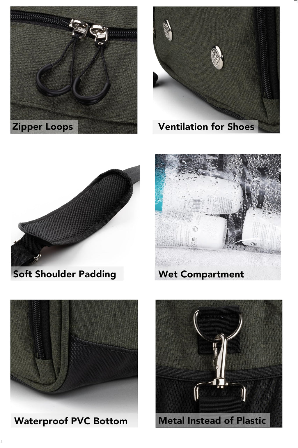 Fitgriff® Gym Bag with Shoe & Wet Compartment