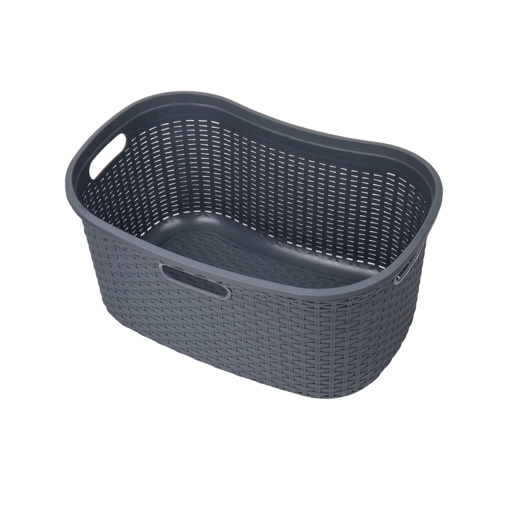 Ivory Wicker Mind Reader 40L Laundry Basket - Laundry Baskets by Handbags Specialist Headquarter | Available at Handbags Specialist Headquarter