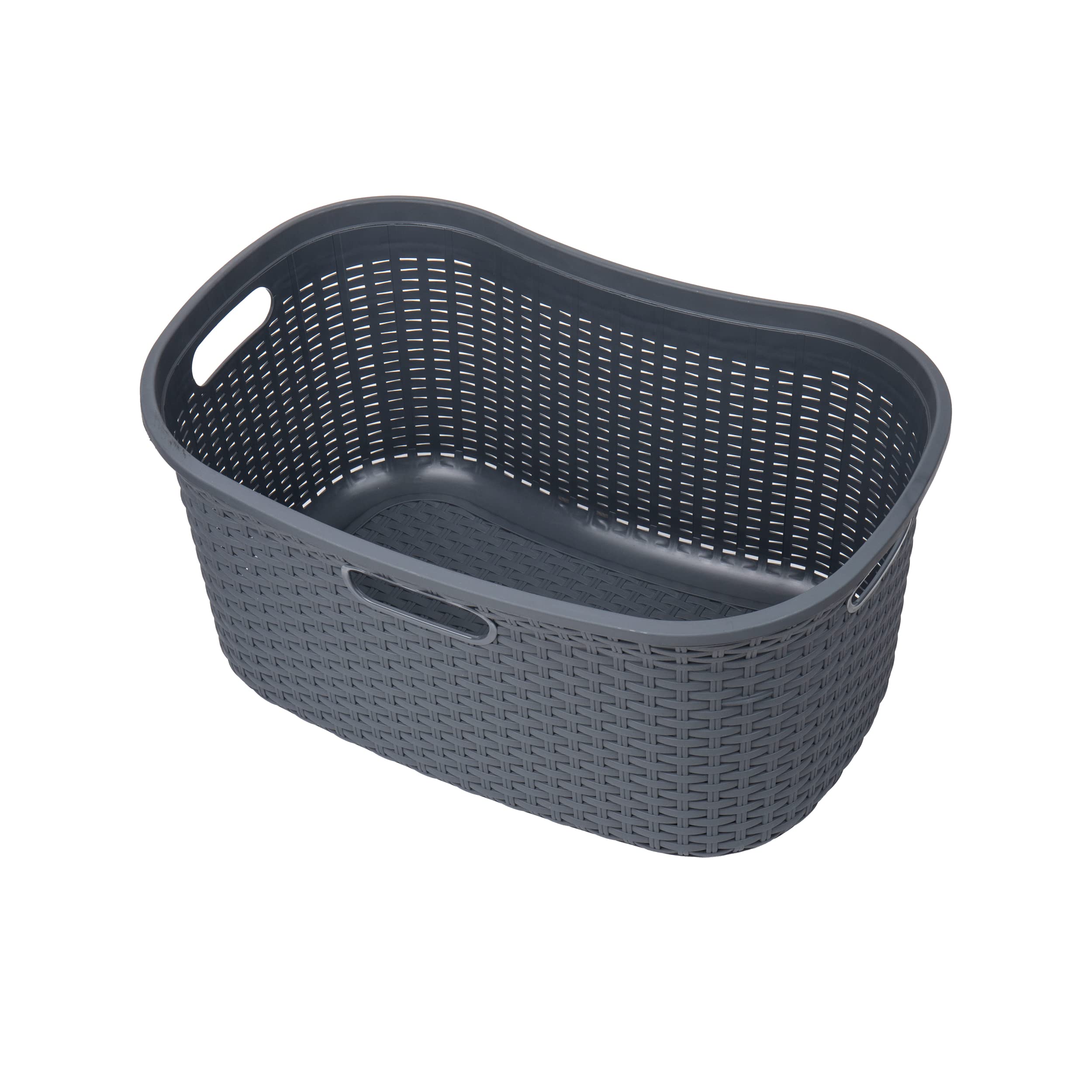 Ivory Wicker Mind Reader 40L Laundry Basket - Laundry Baskets by Handbags Specialist Headquarter | Available at Handbags Specialist Headquarter