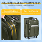 LARVENDER Expandable 5-Piece Spinner Luggage Set -  by Handbags Specialist Headquarter | Available at Handbags Specialist Headquarter