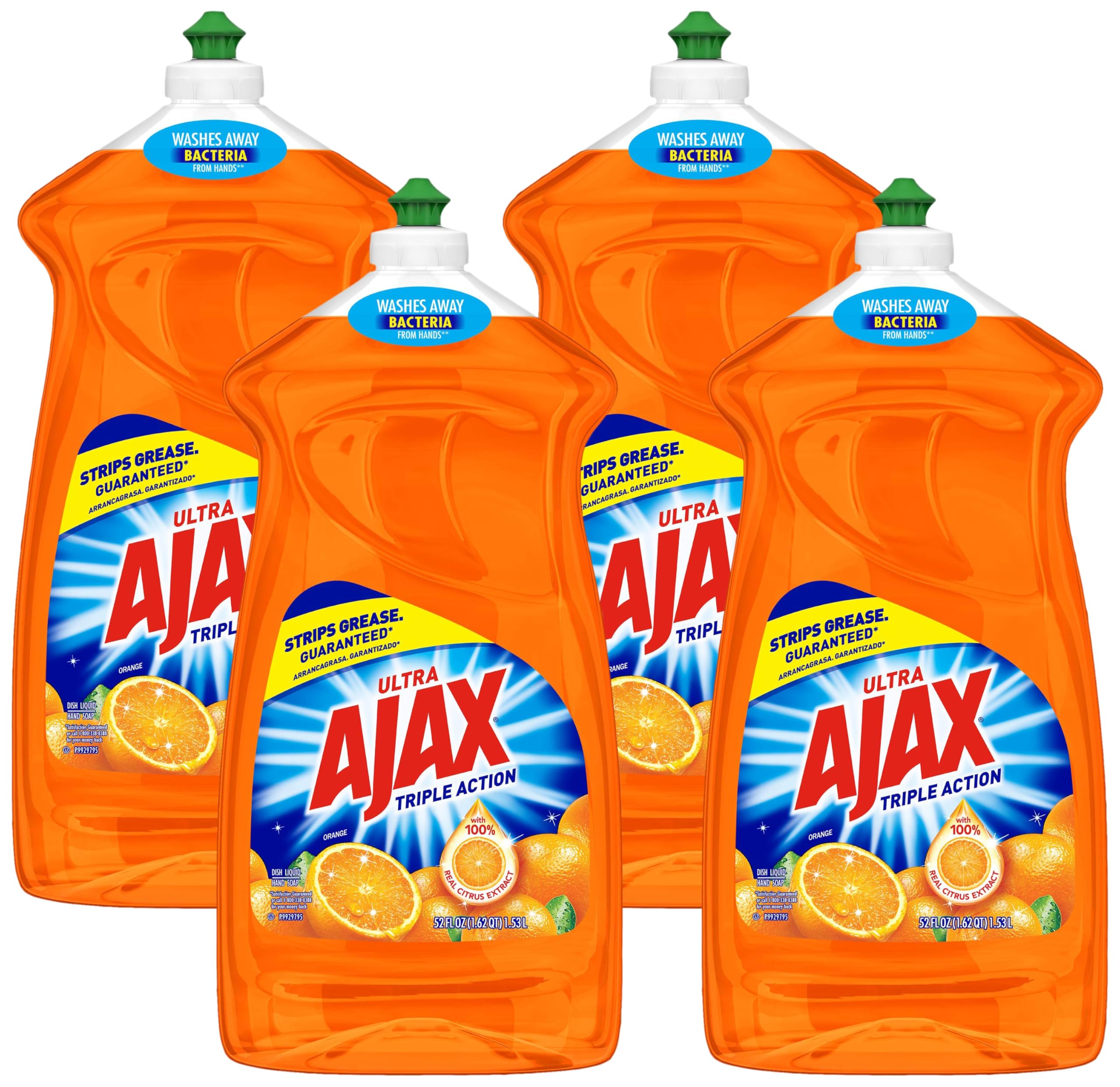 Ajax Triple Orange Dish Soap - 90 fl oz - Dish Soap Liquid by Handbags Specialist Headquarter | Available at Handbags Specialist Headquarter