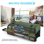 Gonex 70L Wheeled Duffle - Olive Green Travel Bag -  by Handbags Specialist Headquarter | Available at Handbags Specialist Headquarter