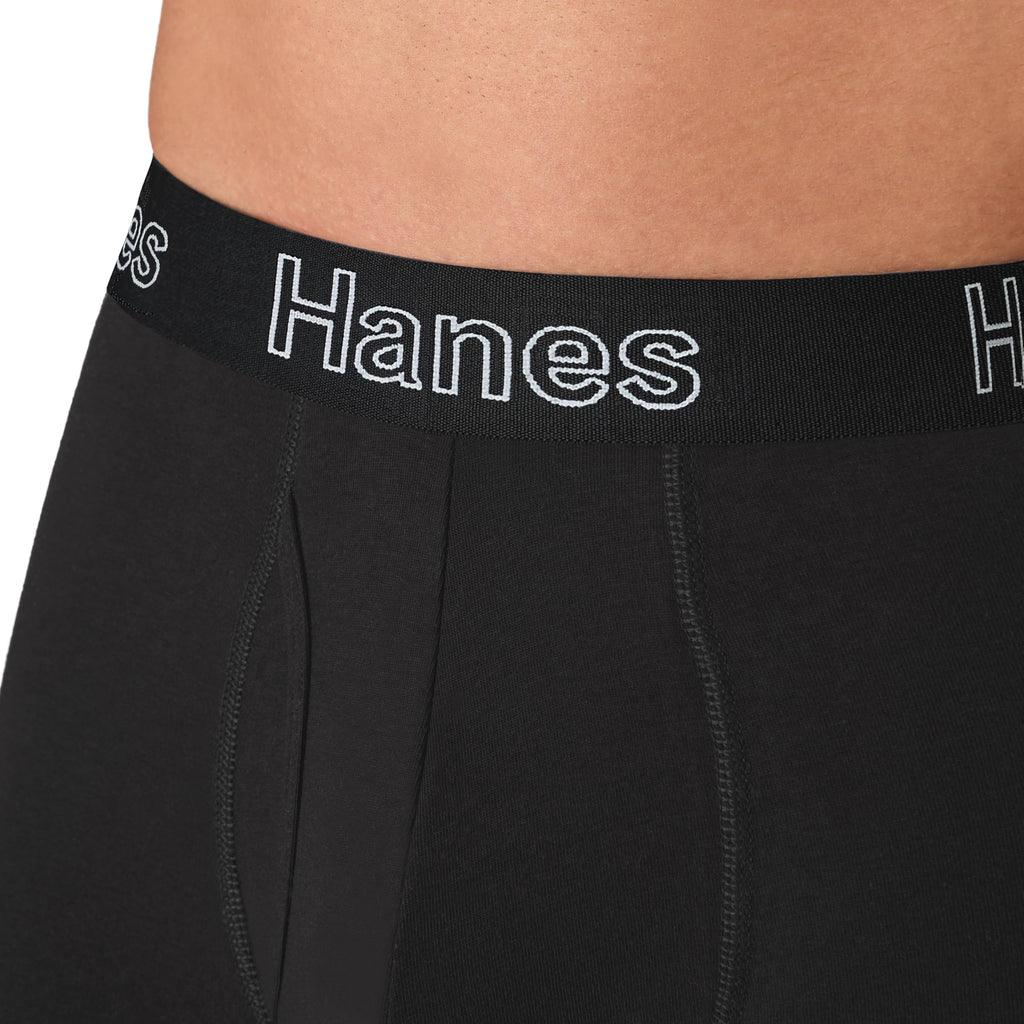 Hanes Men's Stretch Cotton Boxer Briefs, 6-Pack