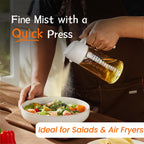 SprayMaster Duo: 16oz Olive Oil Dispenser - Black -  by Handbags Specialist Headquarter | Available at Handbags Specialist Headquarter