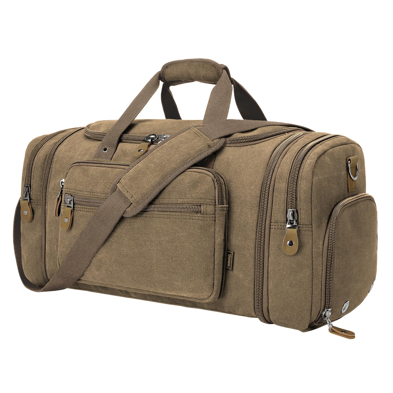 Expandable Canvas Travel Duffel Bag 60L – Versatile, Spacious, Durable Design