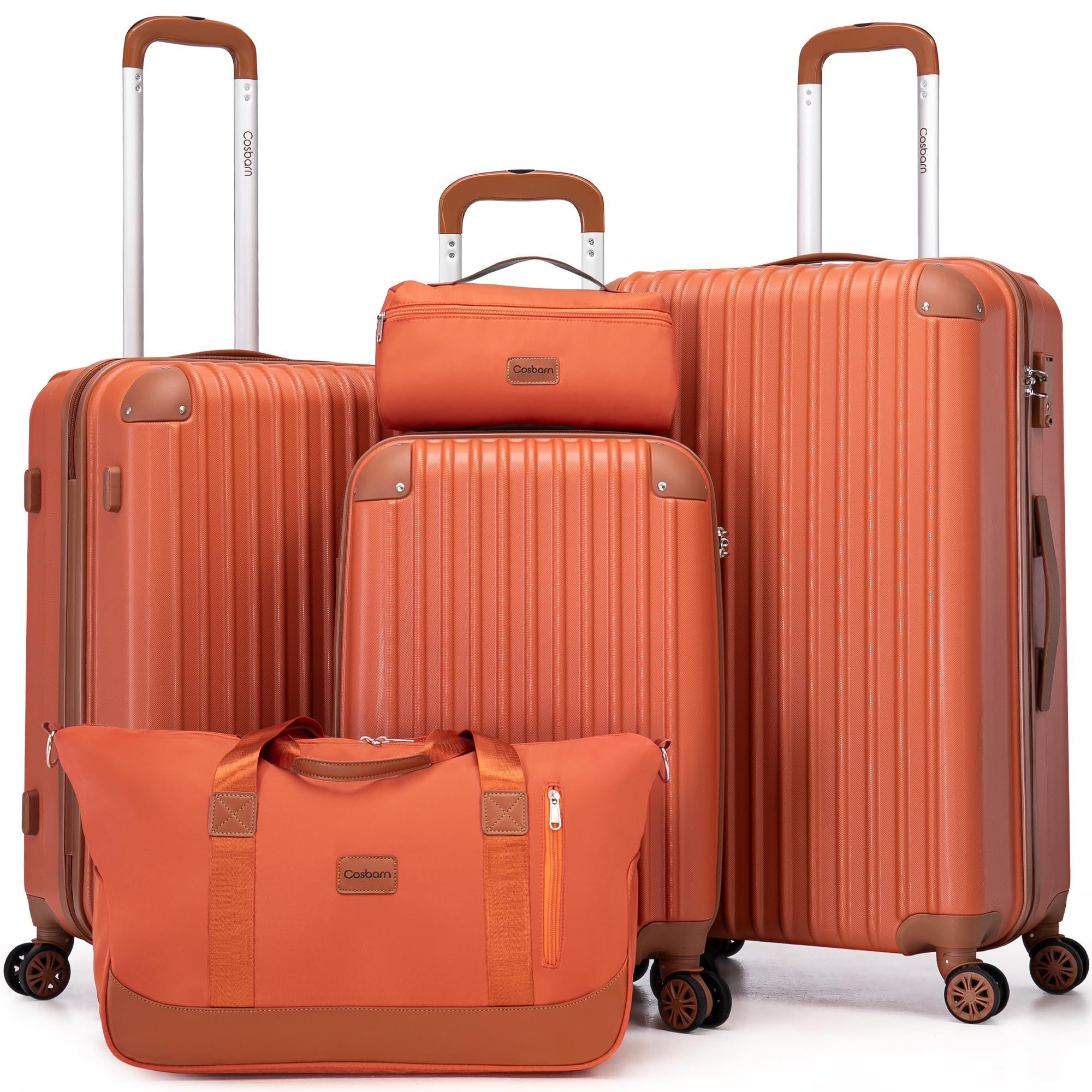 TravelPro 5-Piece Spinner Luggage Set -  by Handbags Specialist Headquarter | Available at Handbags Specialist Headquarter
