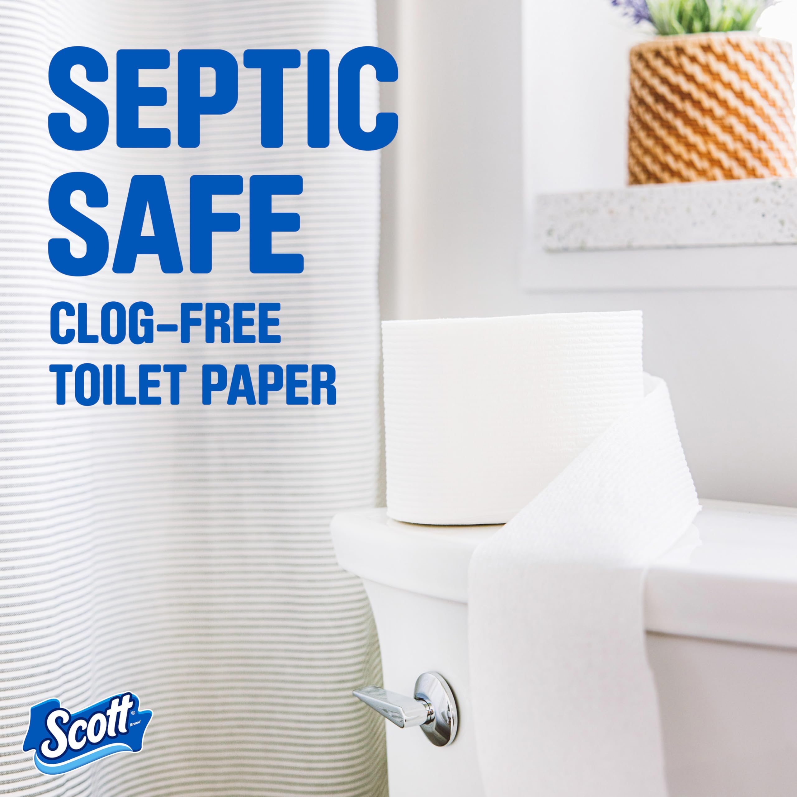 Scott SoftEase: 12 Double Rolls, Septic-Safe Tissue - Toilet Paper by Handbags Specialist Headquarter | Available at Handbags Specialist Headquarter