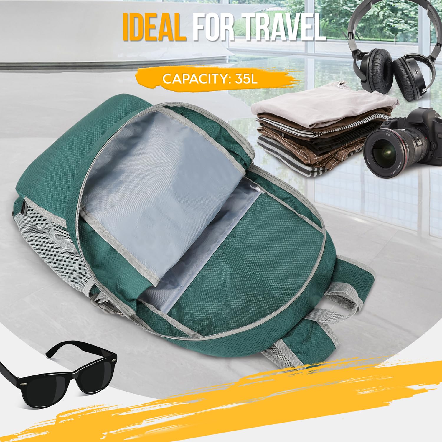 ZOMAKE 35L Compact Waterproof Hiking Backpack - Backpack Bags by Handbags Specialist Headquarter | Available at Handbags Specialist Headquarter