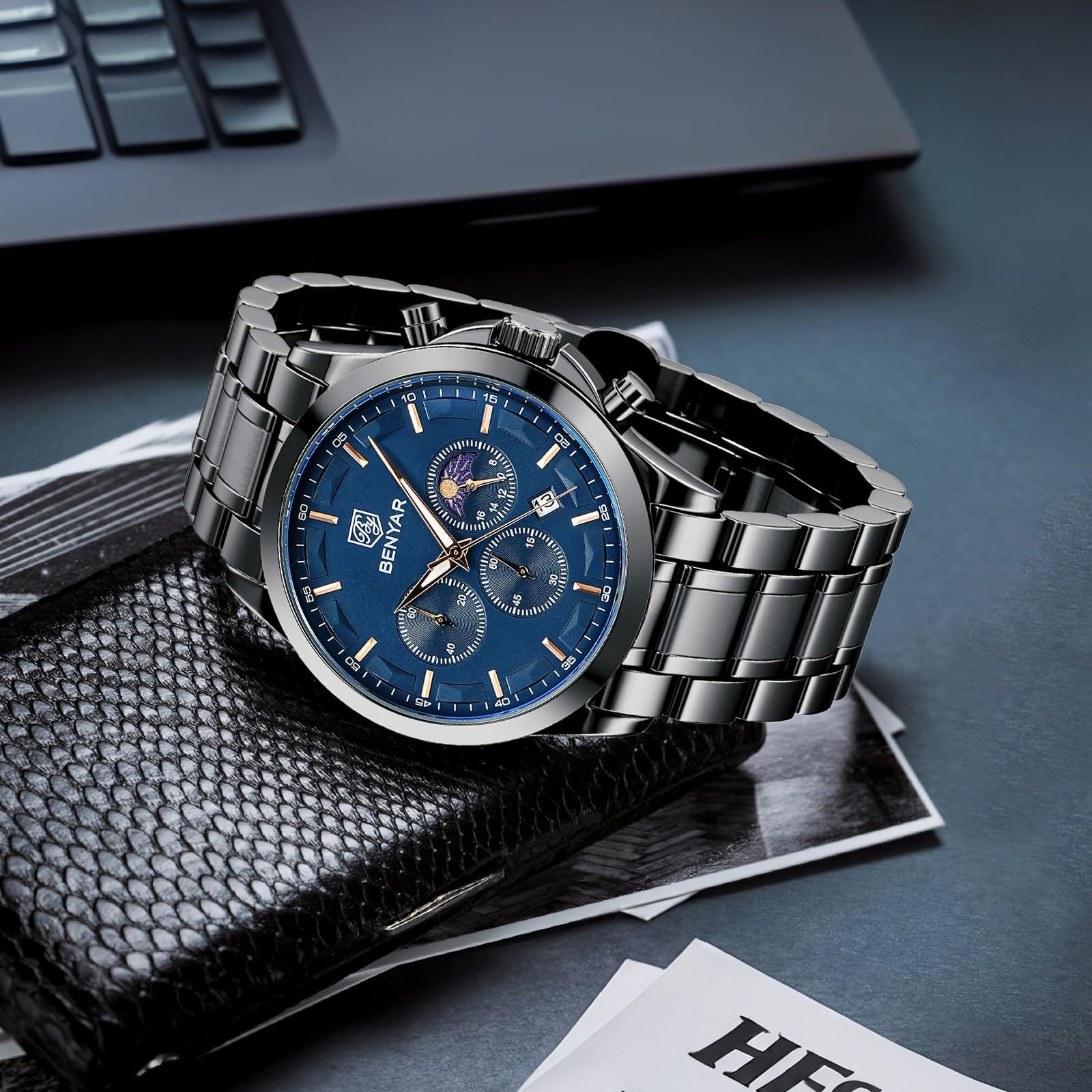 Benyar ChronoPro: Men's Quartz Fashion Watch