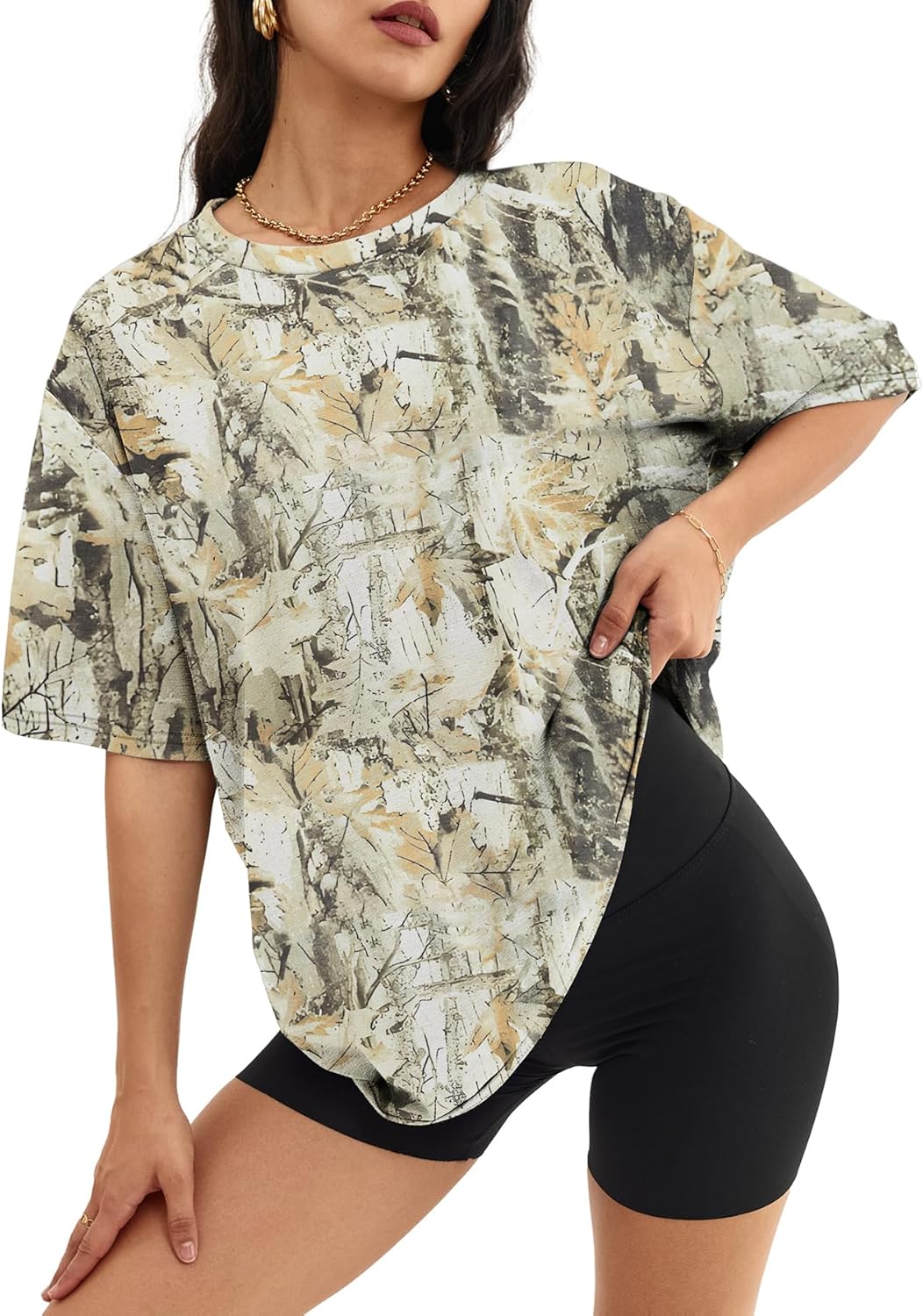 ATHMILE Women's Oversized Graphic Tee