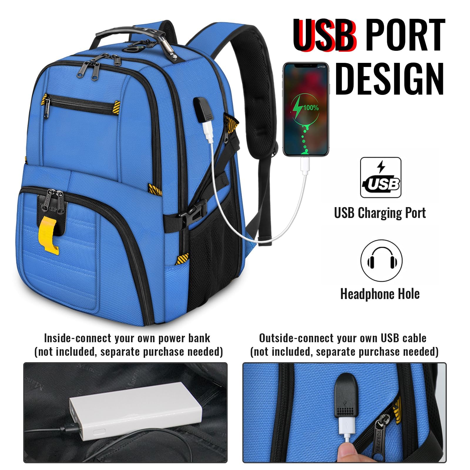 AirTech 50L Travel Backpack - Backpack Bags by Handbags Specialist Headquarter | Available at Handbags Specialist Headquarter