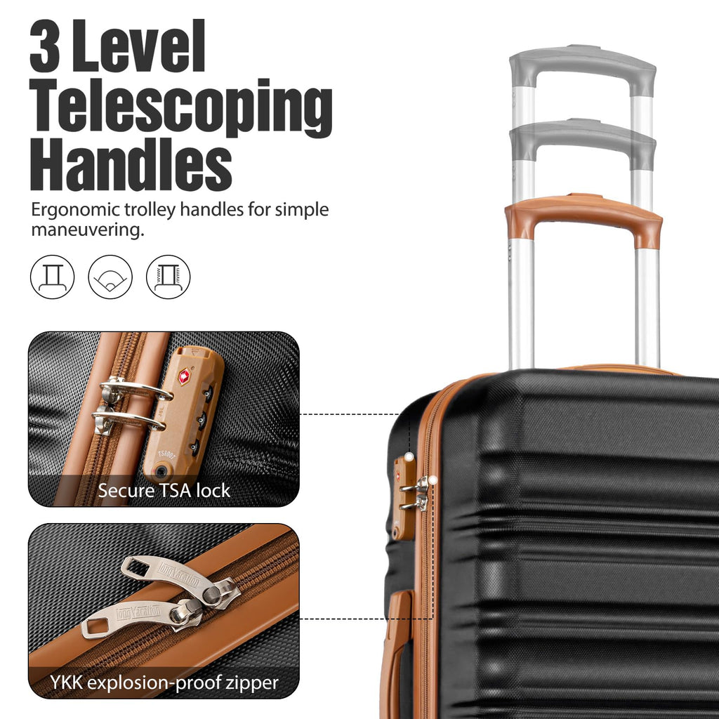 VoyagePro 6-Piece Hardshell Luggage Set - Luggage Travel Bags by Handbags Specialist Headquarter | Available at Handbags Specialist Headquarter