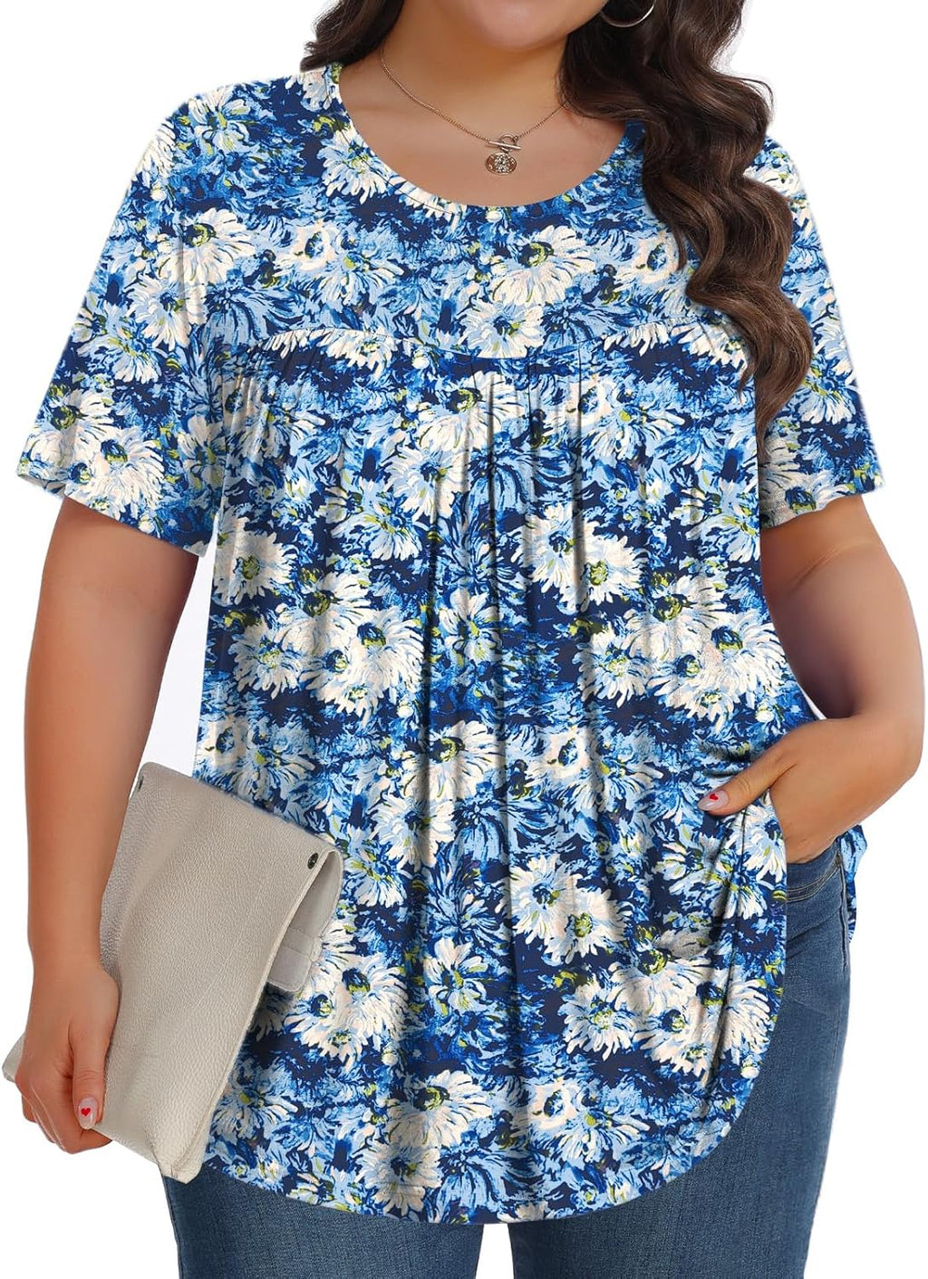 SoftTunic-Plus Crew SS - Tops by Handbags Specialist Headquarter | Available at Handbags Specialist Headquarter