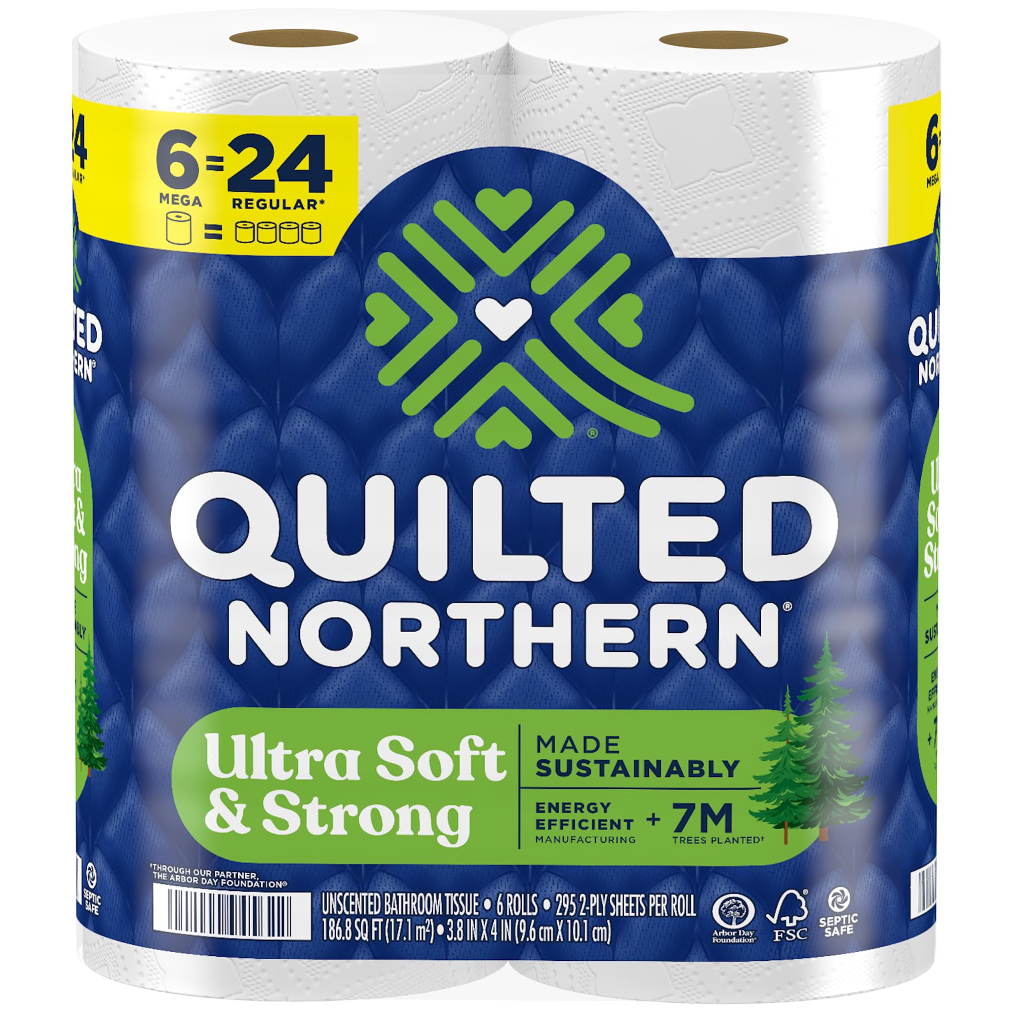 UltraSoft Mega Quilted TP - 18 Mega Rolls, Premium - Toilet Paper by Handbags Specialist Headquarter | Available at Handbags Specialist Headquarter