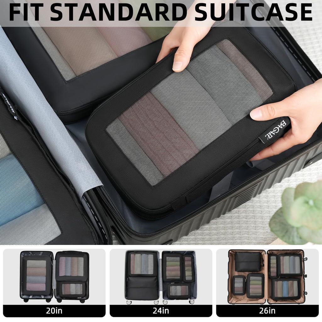BAGAIL Expandable Travel Compression Cubes Set -  by Handbags Specialist Headquarter | Available at Handbags Specialist Headquarter
