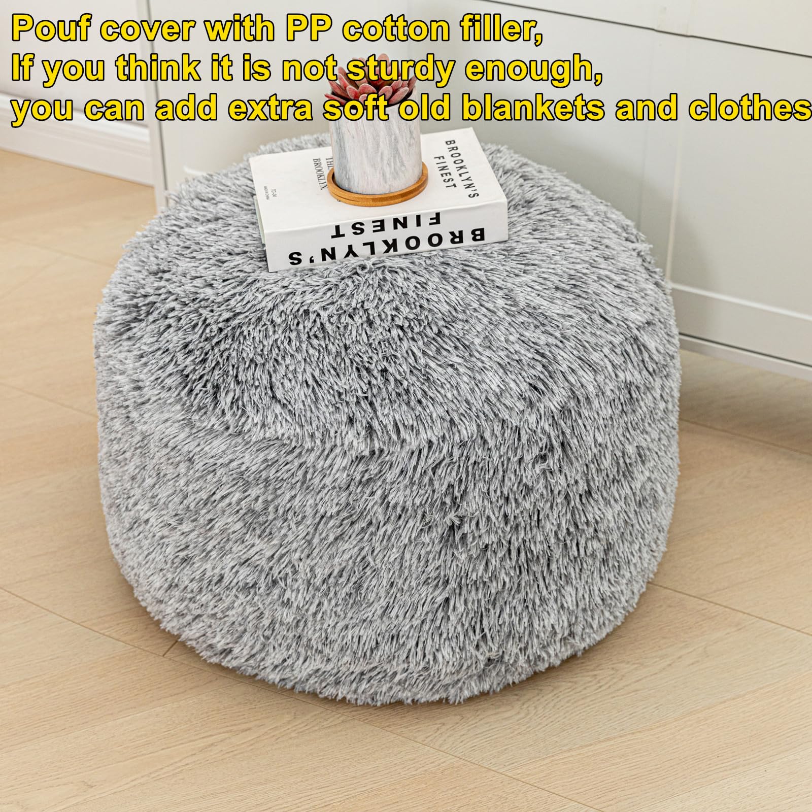 VersaPouf: Unstuffed Ottoman & Foot Rest Cover - Decor by Handbags Specialist Headquarter | Available at Handbags Specialist Headquarter