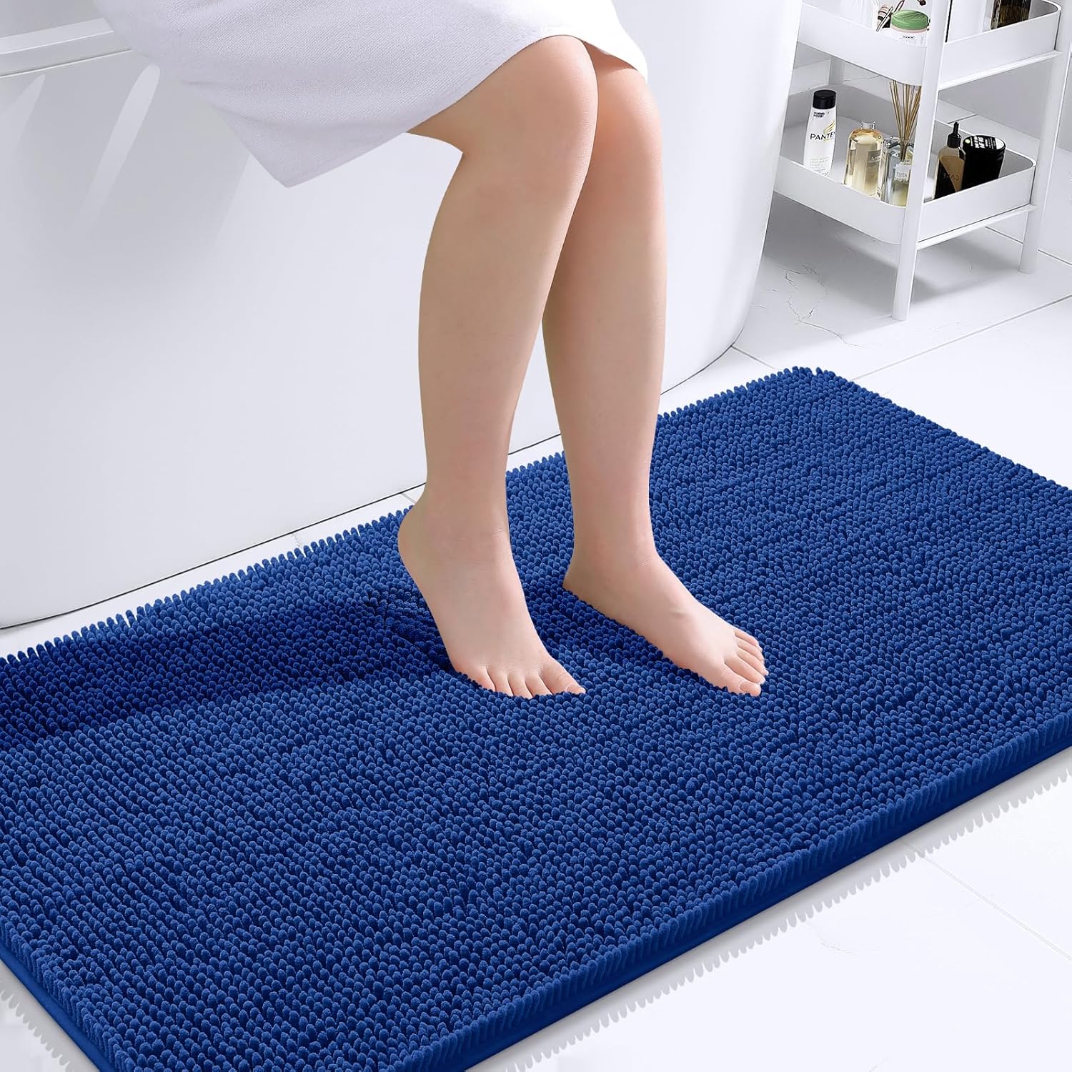 OLANLY Luxe Chenille Bath Mat - Quick Dry & Soft - Decor by Handbags Specialist Headquarter | Available at Handbags Specialist Headquarter