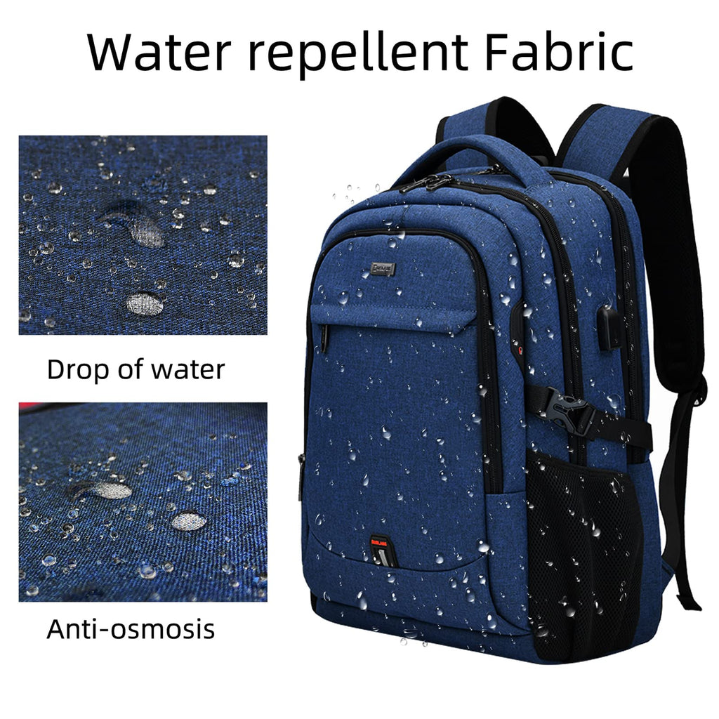 DUSLANG Travel Laptop Backpack with USB Port - Black - Backpack Bags by Handbags Specialist Headquarter | Available at Handbags Specialist Headquarter