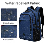 DUSLANG Travel Laptop Backpack with USB Port - Black - Backpack Bags by Handbags Specialist Headquarter | Available at Handbags Specialist Headquarter