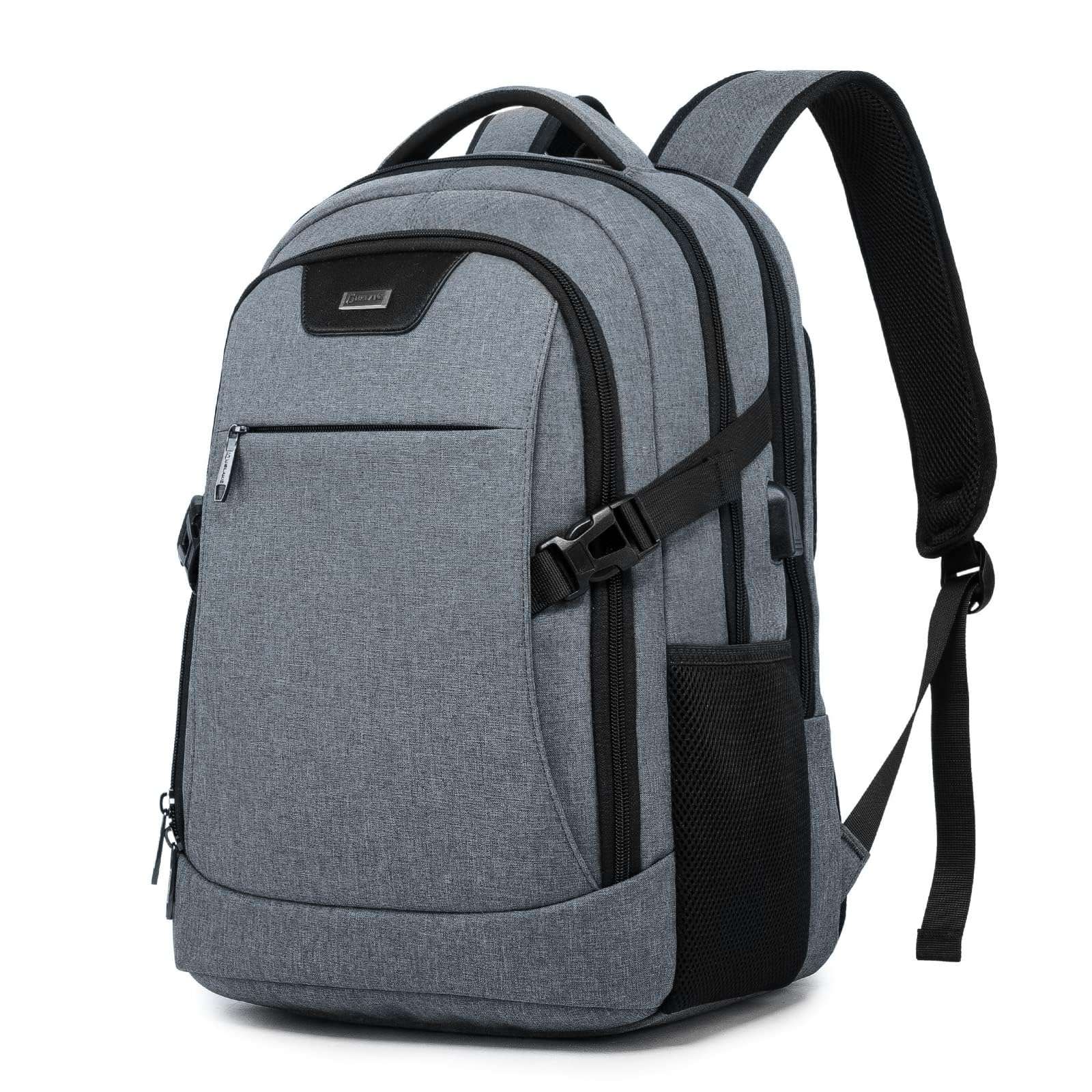 DUSLANG Travel Laptop Backpack with USB Port - Black - Backpack Bags by Handbags Specialist Headquarter | Available at Handbags Specialist Headquarter