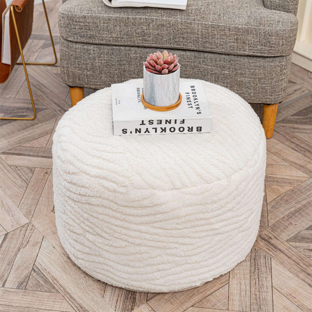 VersaPouf: Unstuffed Ottoman & Foot Rest Cover - Decor by Handbags Specialist Headquarter | Available at Handbags Specialist Headquarter