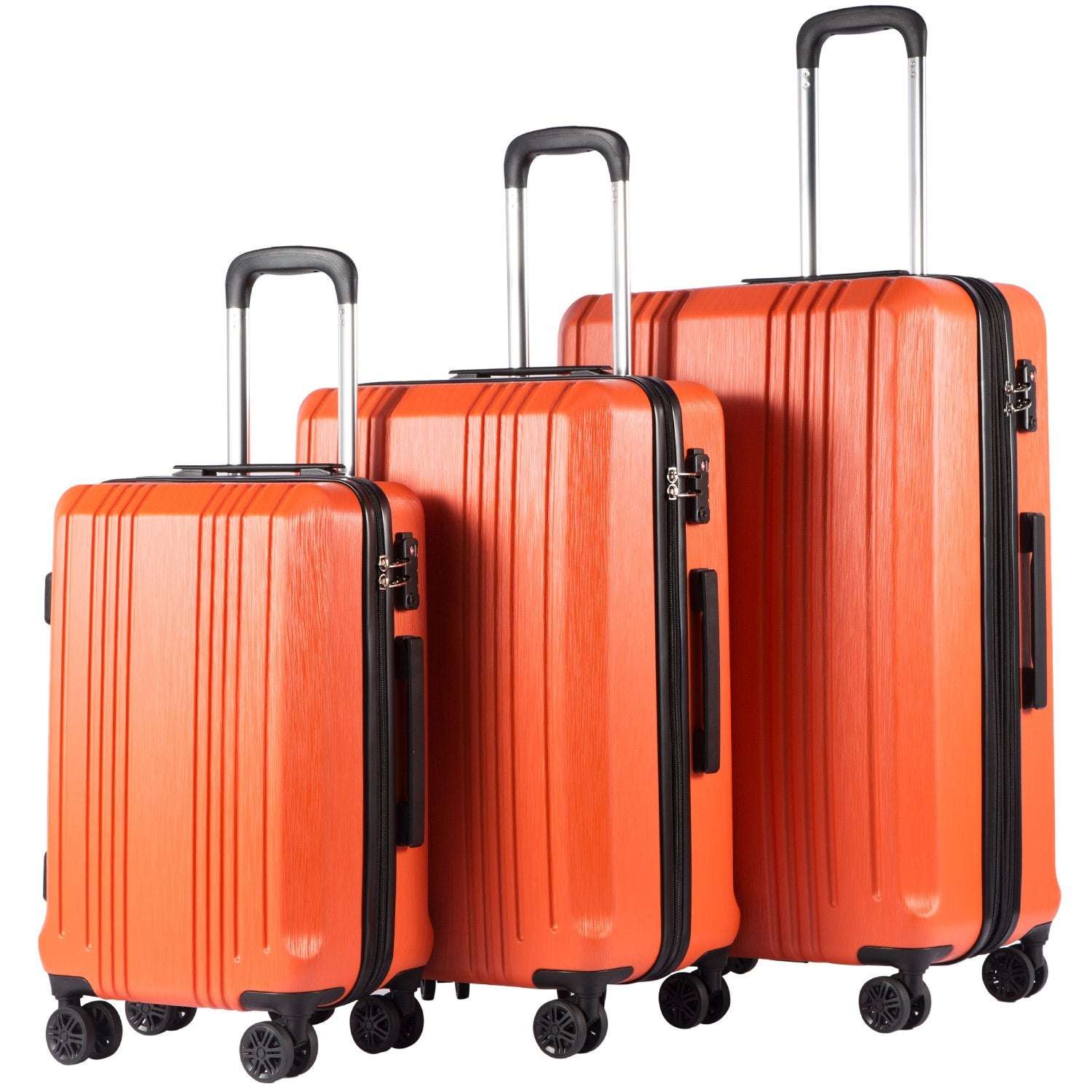 Coolife Expandable Spinner Luggage Set - 3 Piece - Luggage Travel Bags by Handbags Specialist Headquarter | Available at Handbags Specialist Headquarter