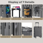 JetGlide 3pc Spinner: Expandable Hardshell Luggage - Travel Sets by Handbags Specialist Headquarter | Available at Handbags Specialist Headquarter