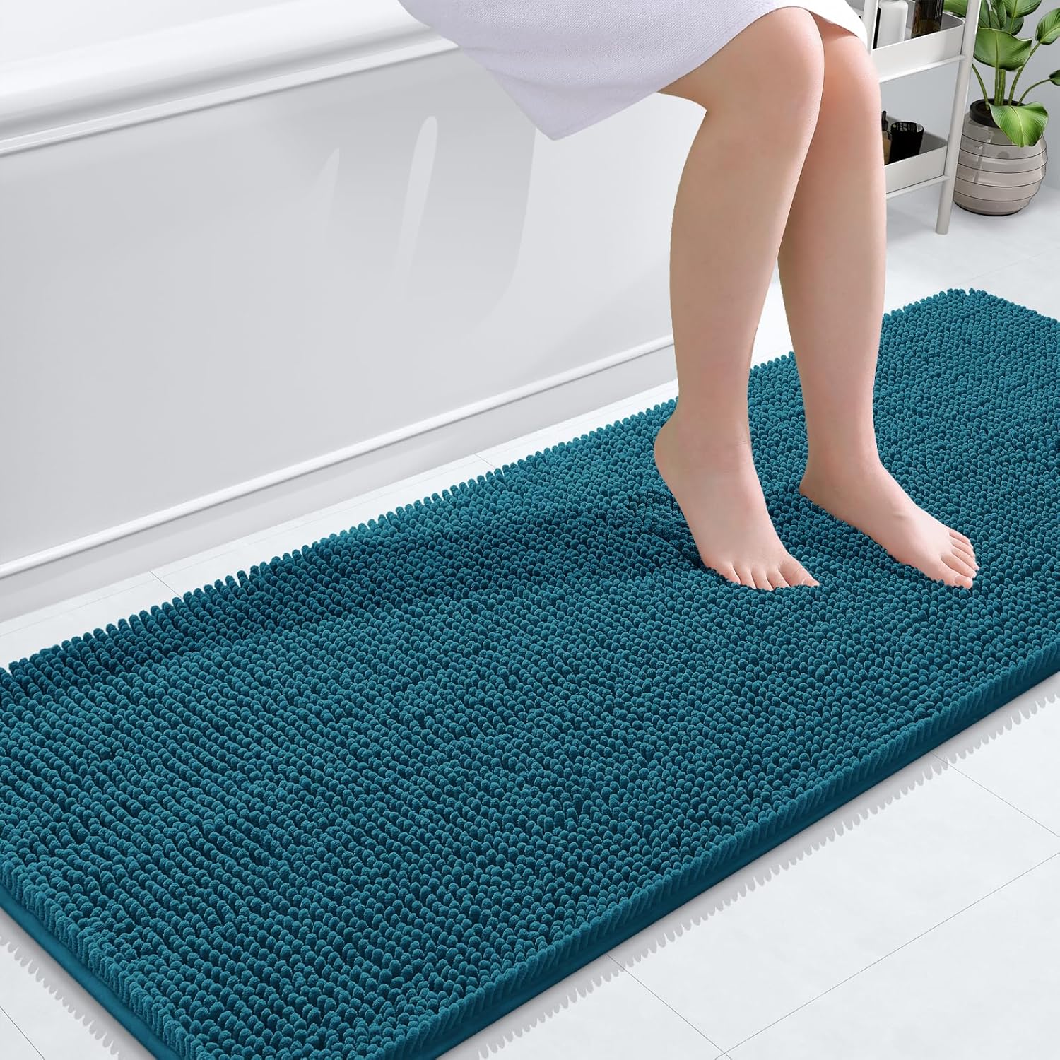 OLANLY Luxe Chenille Bath Mat - Quick Dry & Soft - Decor by Handbags Specialist Headquarter | Available at Handbags Specialist Headquarter