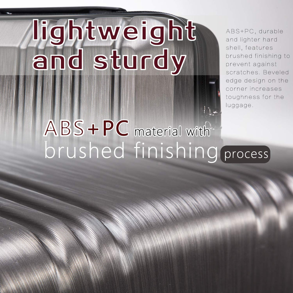 Coolife Expandable Spinner Luggage Set - 3 Piece - Luggage Travel Bags by Handbags Specialist Headquarter | Available at Handbags Specialist Headquarter