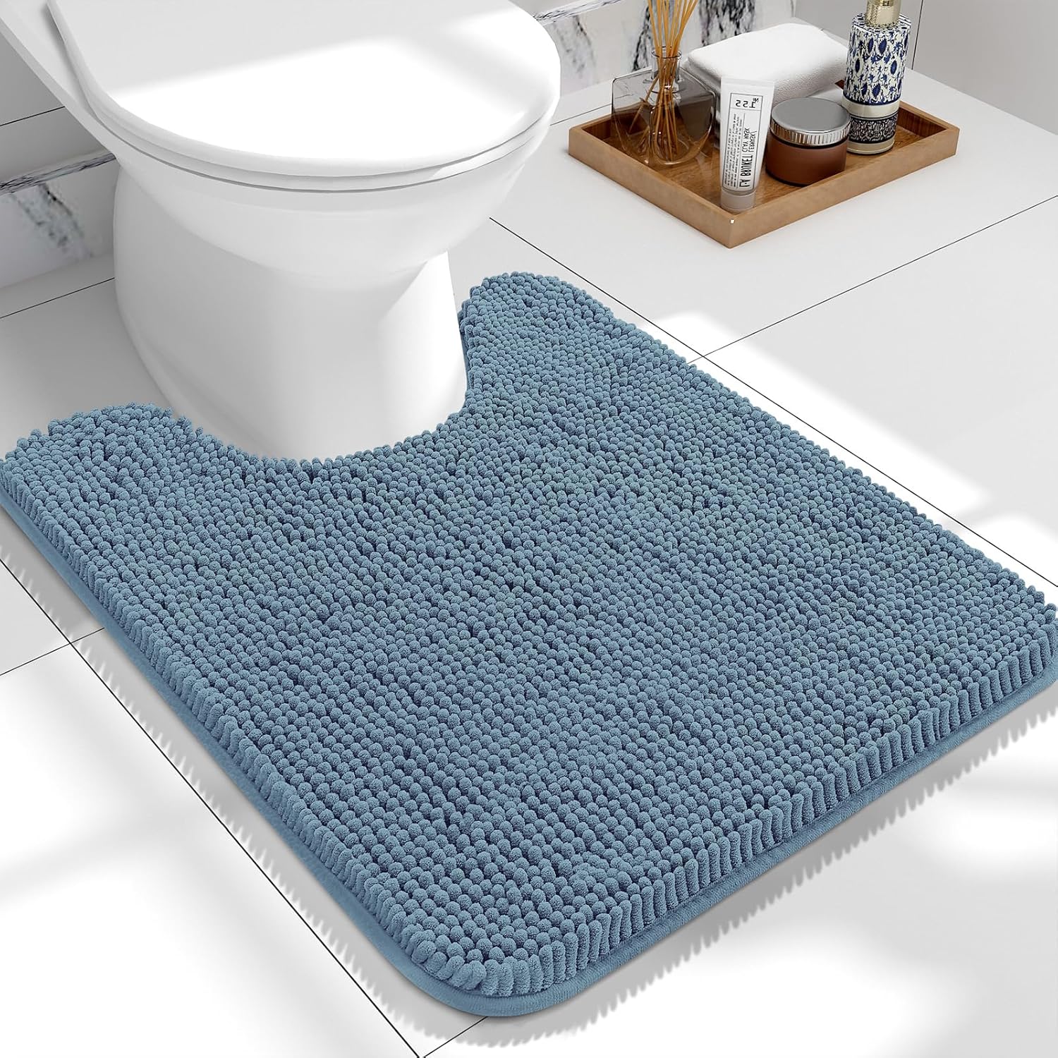 OLANLY Luxe Chenille Bath Mat - Quick Dry & Soft - Decor by Handbags Specialist Headquarter | Available at Handbags Specialist Headquarter