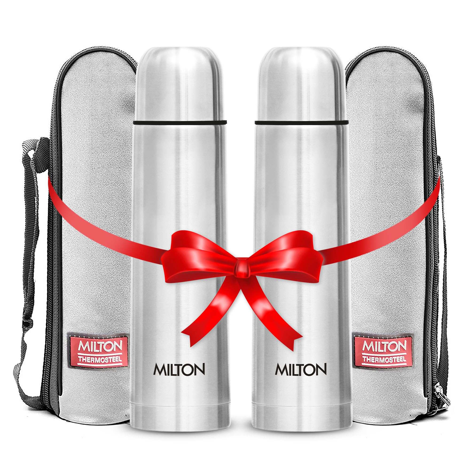 Milton Flip Lid Thermosteel 500ml - 24hr Hot & Cold - Water Bottles by Handbags Specialist Headquarter | Available at Handbags Specialist Headquarter