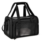 PawsVoyage: Grey TSA-Approved Pet Carrier (15lbs Max) -  by Handbags Specialist Headquarter | Available at Handbags Specialist Headquarter