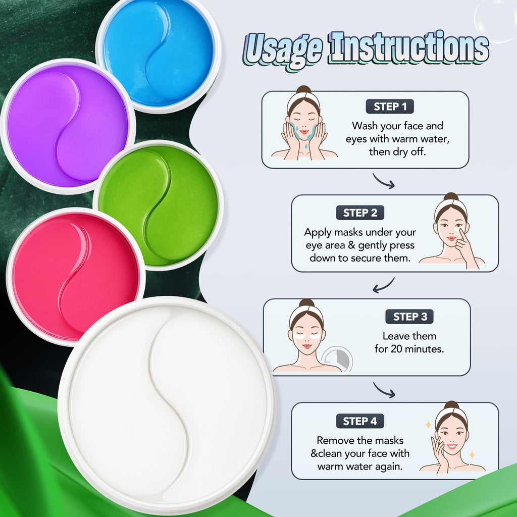 GoldenEye Glow Patches: 60-Pack for Radiant Eyes -  by Handbags Specialist Headquarter | Available at Handbags Specialist Headquarter