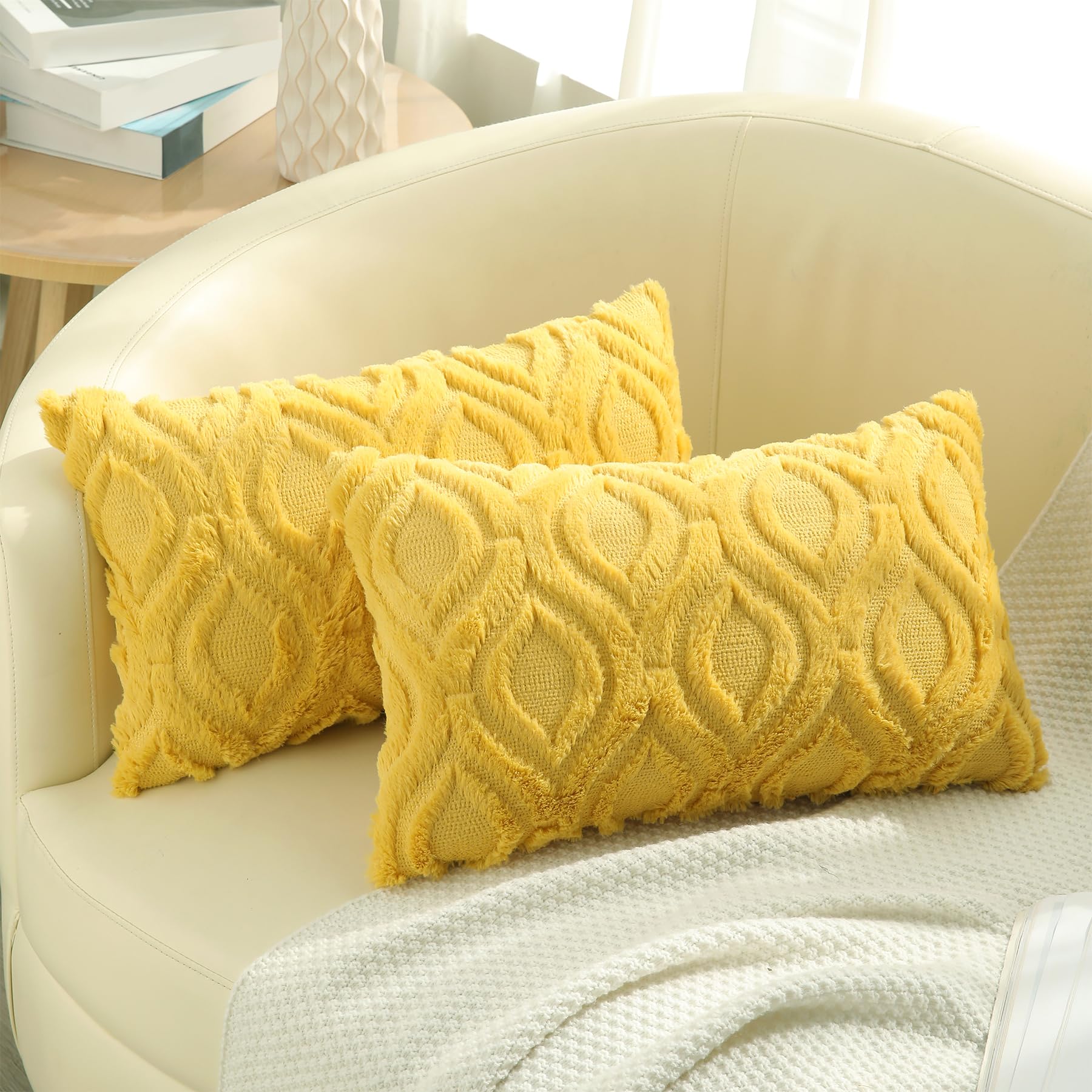 Farmhouse Faux Wool Pillow Covers - Decor by Handbags Specialist Headquarter | Available at Handbags Specialist Headquarter