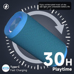 Ortizan AquaBass: IPX7 Bluetooth Speaker & Gift Pick - Decor by Handbags Specialist Headquarter | Available at Handbags Specialist Headquarter