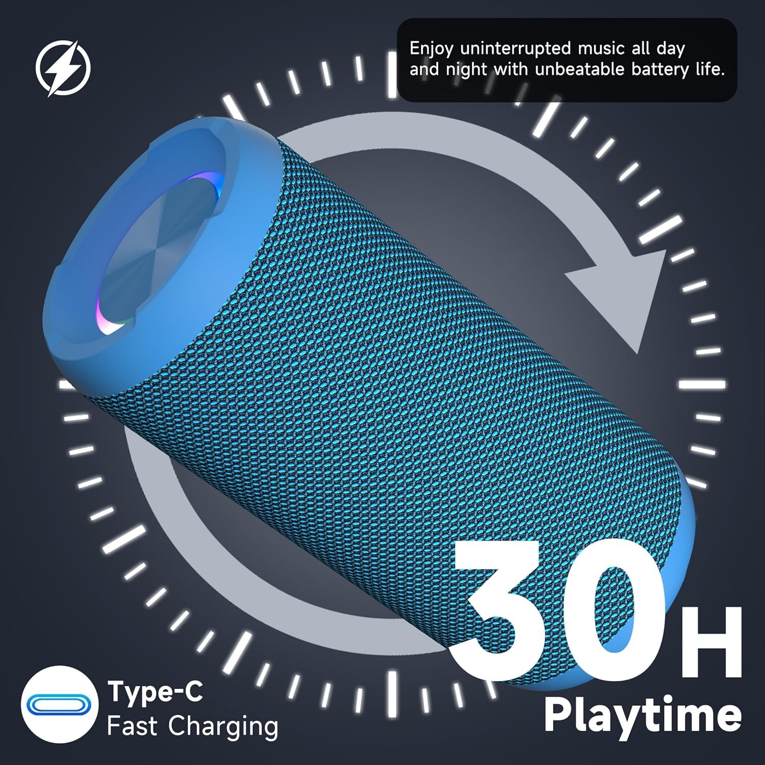 Ortizan AquaBass: IPX7 Bluetooth Speaker & Gift Pick - Decor by Handbags Specialist Headquarter | Available at Handbags Specialist Headquarter