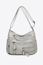 Stylish Multi-Pocket PU Leather Crossbody Bag - Handbags by Trendsi | Available at Handbags Specialist Headquarter