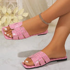 Open Toe Flats Sandals - Women Sandals by Trendsi | Available at Handbags Specialist Headquarter