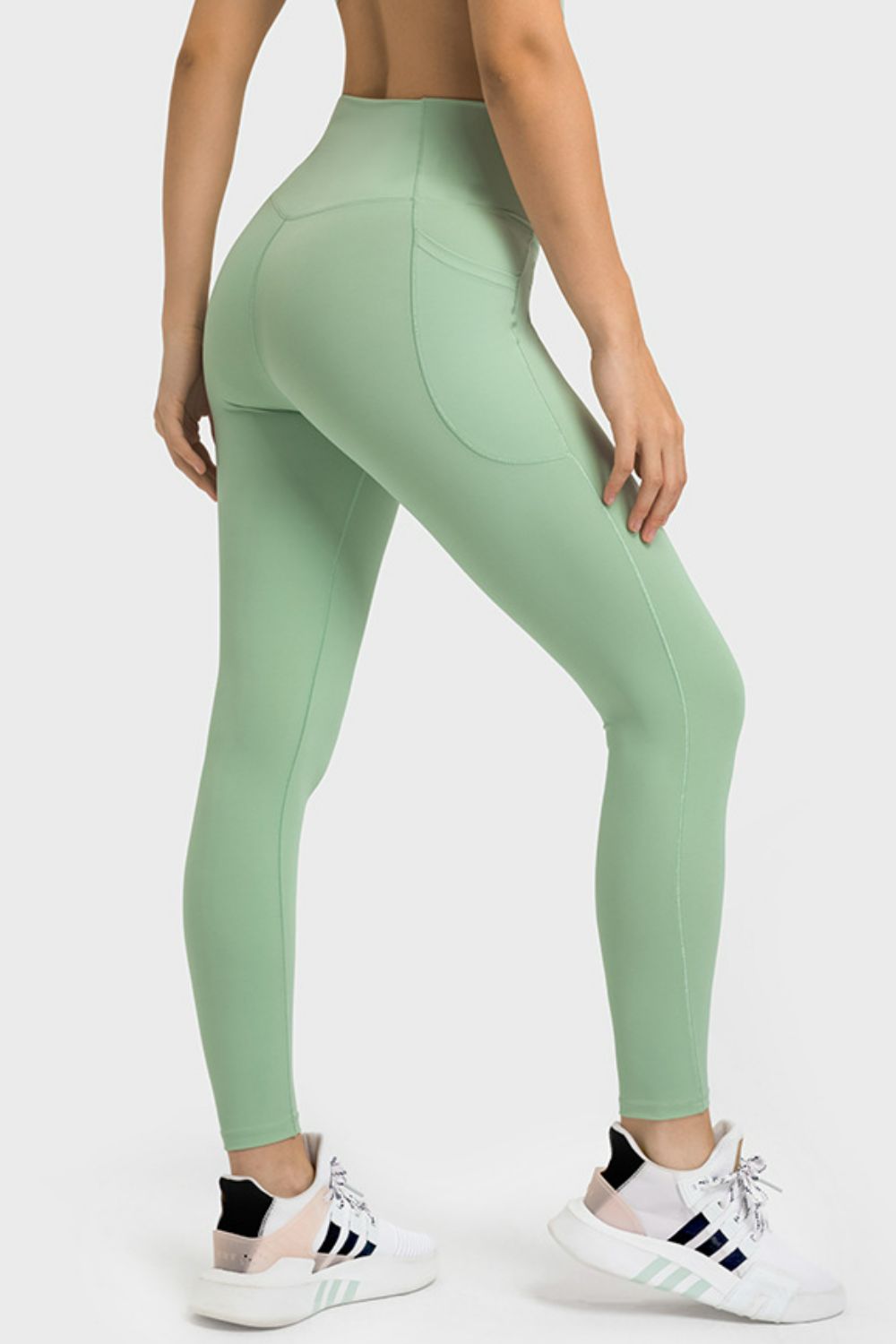 Millennia V-Waist Yoga Leggings with Pockets - Leggings by Trendsi | Available at Handbags Specialist Headquarter