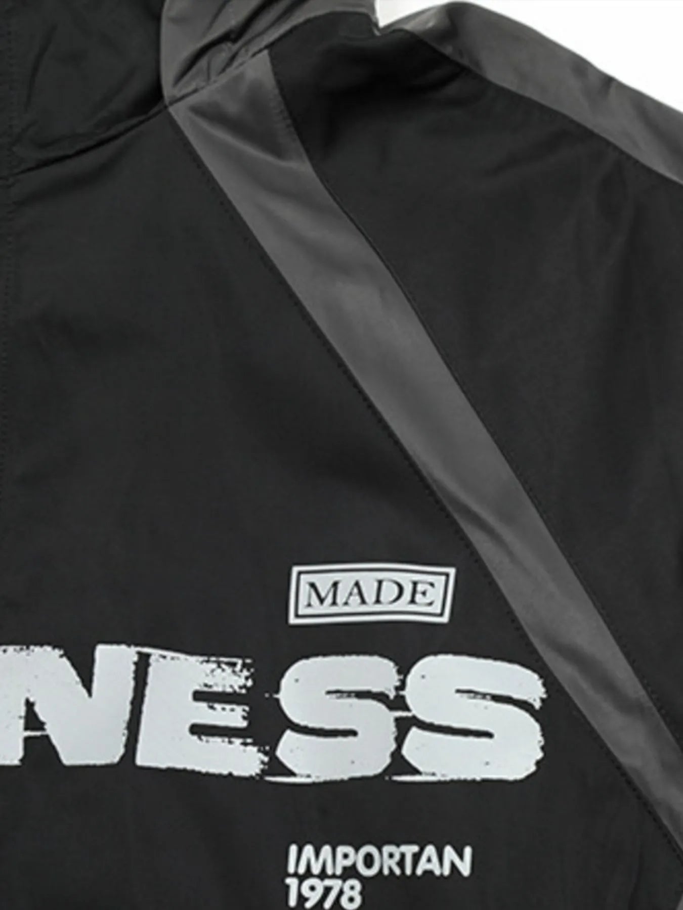 Men's Letter Zip Up Hooded Windbreaker Jacket - Men's jackets by Trendsi | Available at Handbags Specialist Headquarter