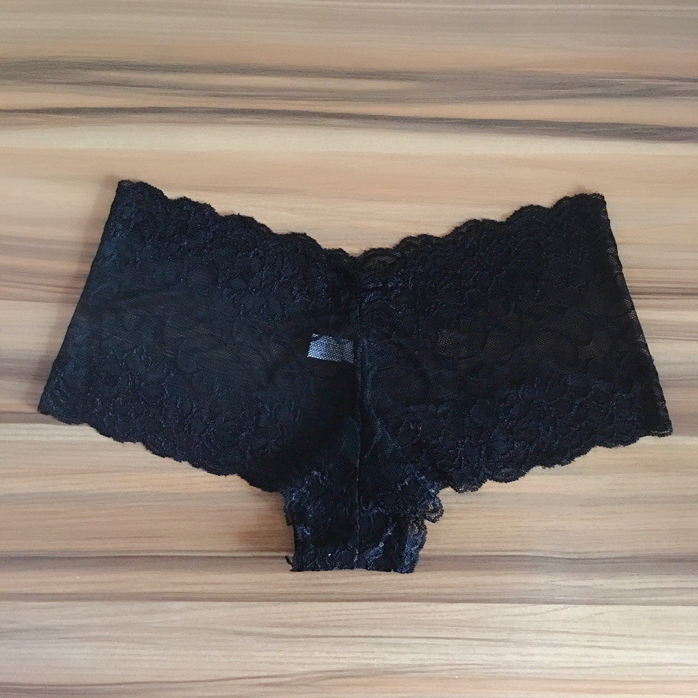 Curvy Lace Charm Plus Size Boxer Briefs for Women