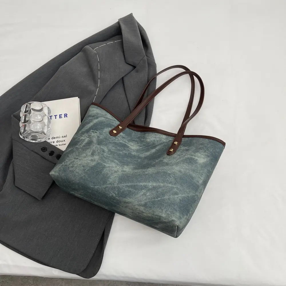 PU Leather Tote Bag - Tote Bag by Trendsi | Available at Handbags Specialist Headquarter