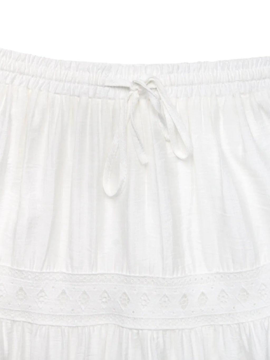 Lace Detail Elastic Waist Skirt - Skirts by Trendsi | Available at Handbags Specialist Headquarter