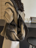 Raw Hem Gradient Crossbody Bag - Handbags by Trendsi | Available at Handbags Specialist Headquarter