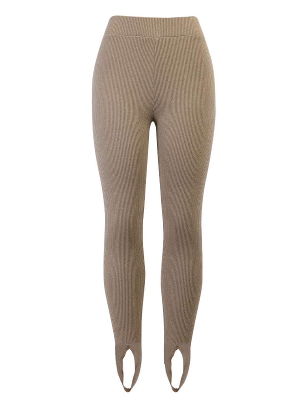 Ribbed Mid Waist Leggings - Leggings by Trendsi | Available at Handbags Specialist Headquarter