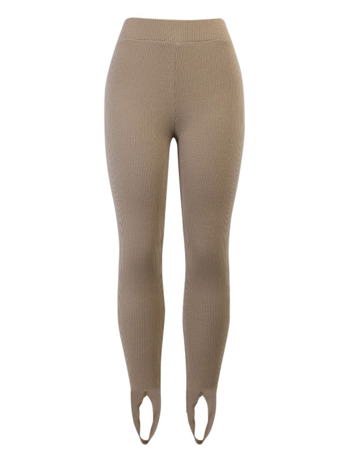 Ribbed Mid Waist Leggings - Leggings by Trendsi | Available at Handbags Specialist Headquarter