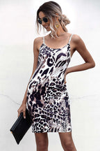 Leopard Spaghetti Strap Bodycon Dress - Maxi Dress by Trendsi | Available at Handbags Specialist Headquarter